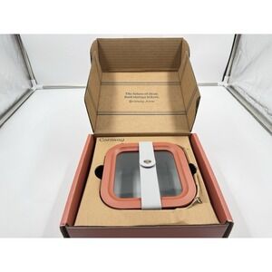 Caraway Glass Food Storage, 4.4 Cup Glass Container, Sage Ceramic Coated